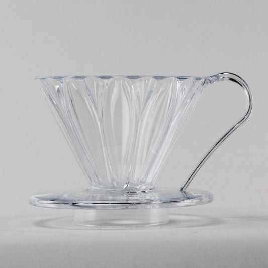 Cafec Tritan Flower Dripper 4 cup Clear