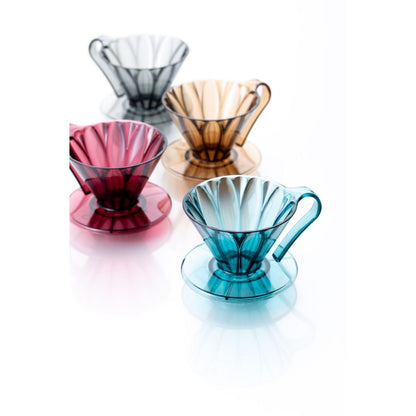 CAFEC Abaca Filter Paper Bundle (1Cup or 4Cup) + FREE CAFEC Tritan Flower Dripper