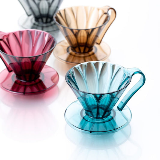 CAFEC Abaca Filter Paper Bundle (1Cup or 4Cup) + FREE CAFEC Tritan Flower Dripper