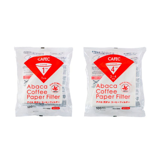 Cafec Abaca Filter Papers 1Cup & 4Cup Bundle