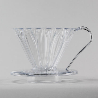 Cafec Tritan Flower Dripper 4 cup Clear