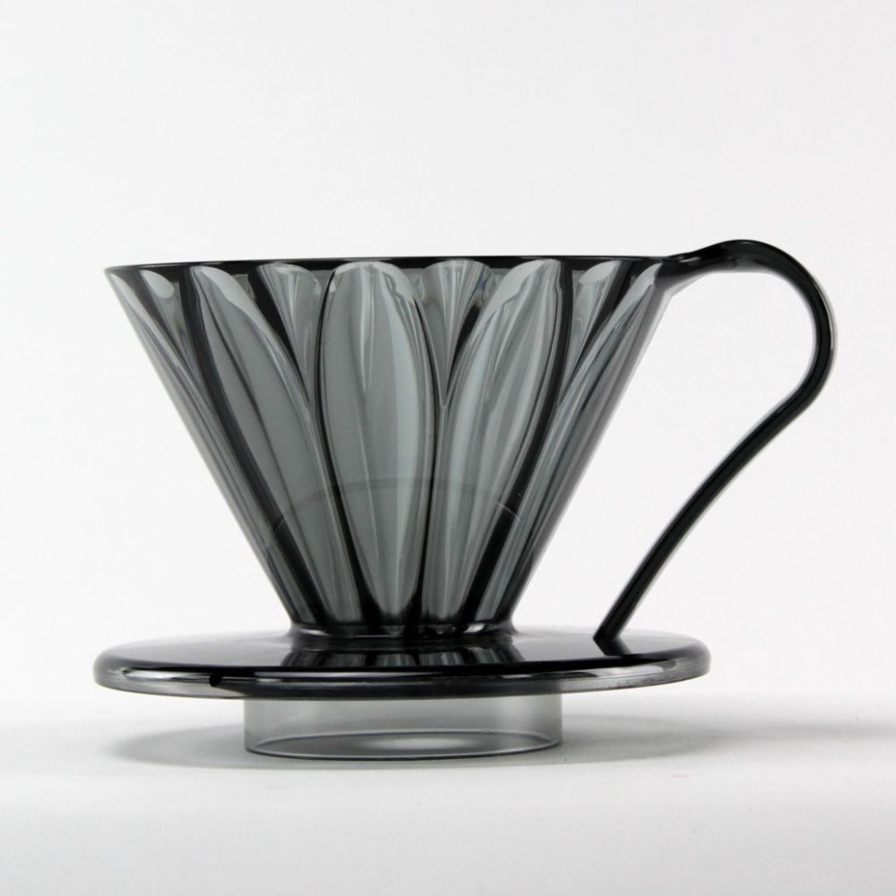 Cafec Tritan Flower Dripper 4 cup Clear