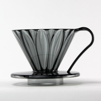 Cafec Tritan Flower Dripper 4 cup Clear