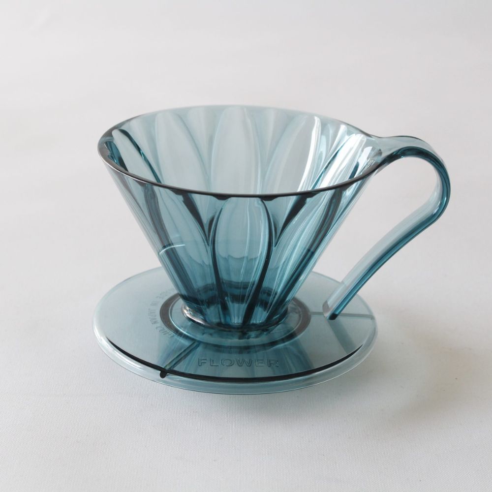 Cafec Tritan Flower Dripper 4 cup Clear