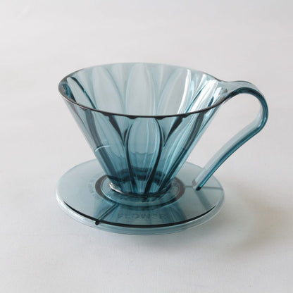 Cafec Tritan Flower Dripper 4 cup Clear