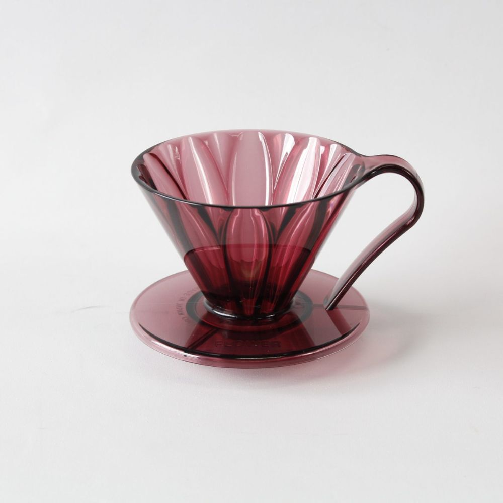 Cafec Tritan Flower Dripper 4 cup Clear