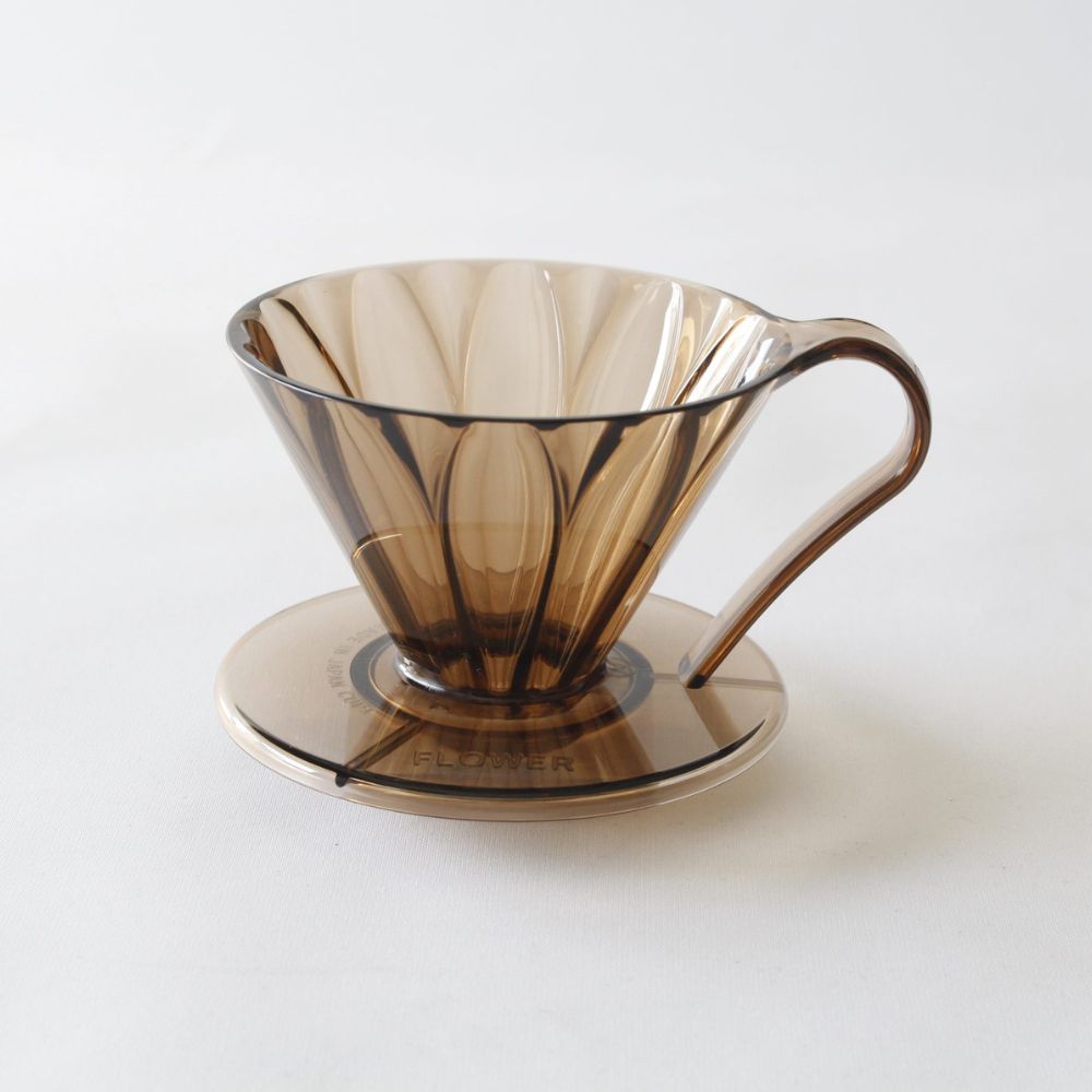 Cafec Tritan Flower Dripper 4 cup Clear